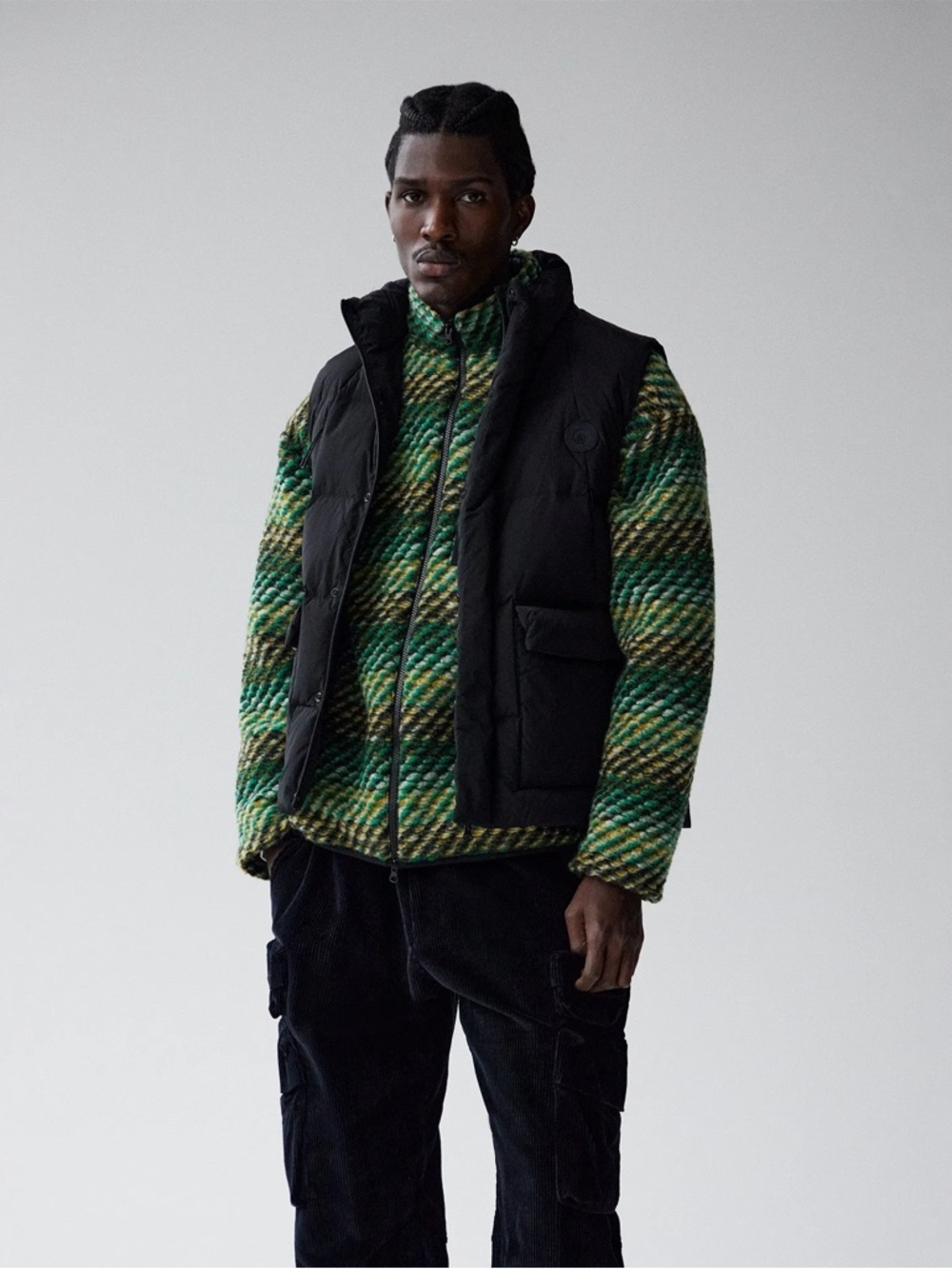Kith Boucle Claremont Full Zip Apex Green